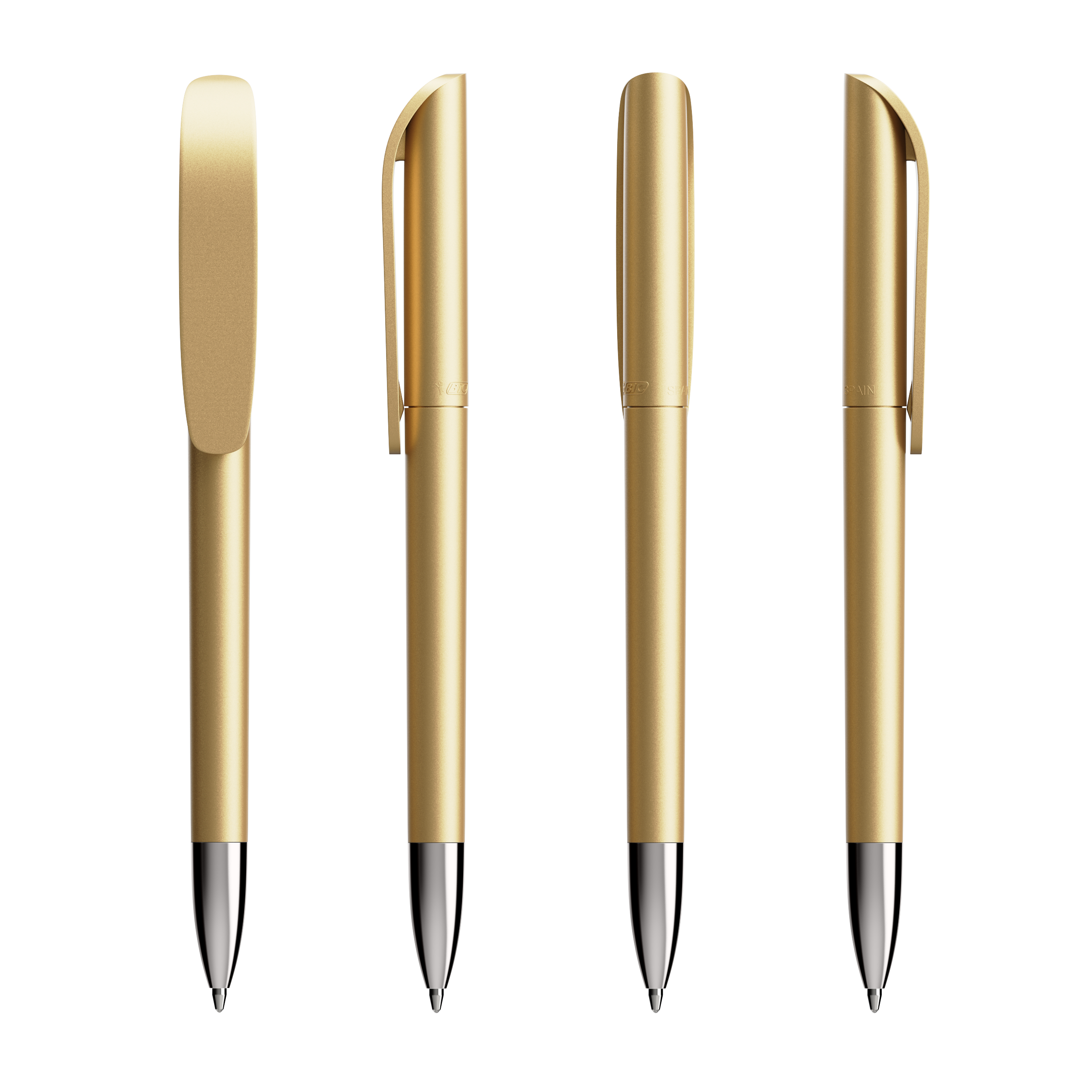 Stylo publicitaire BIC® Super Clip Glacé Advance Glacée d'or